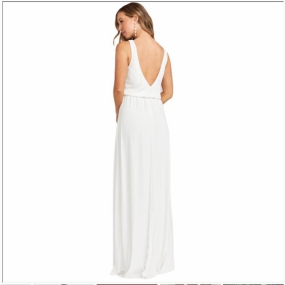 Kendall Maxi Dress ~ Ivory Crisp-Small - Picture 5 of 5